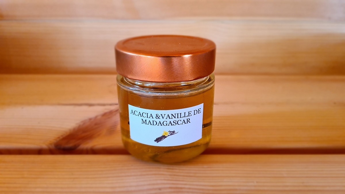 Miel avec la vanille de Madagascar