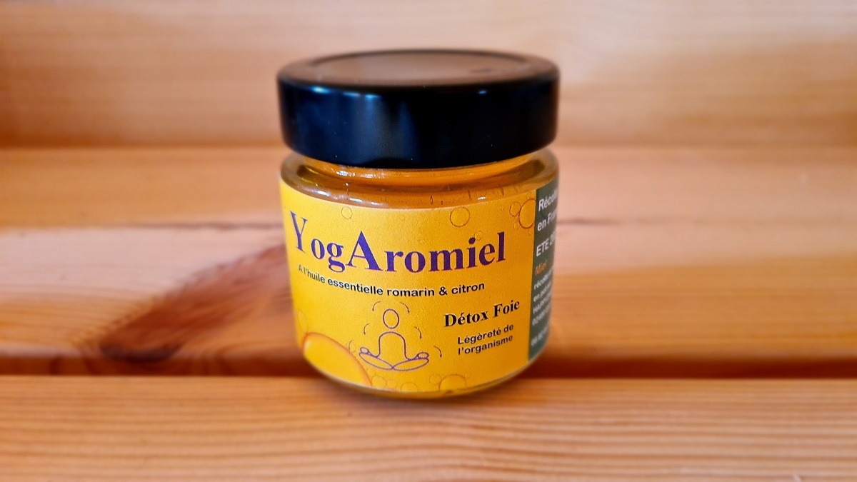 Miel “DETOX FOIE” aux huiles essentielles de romarin et citron