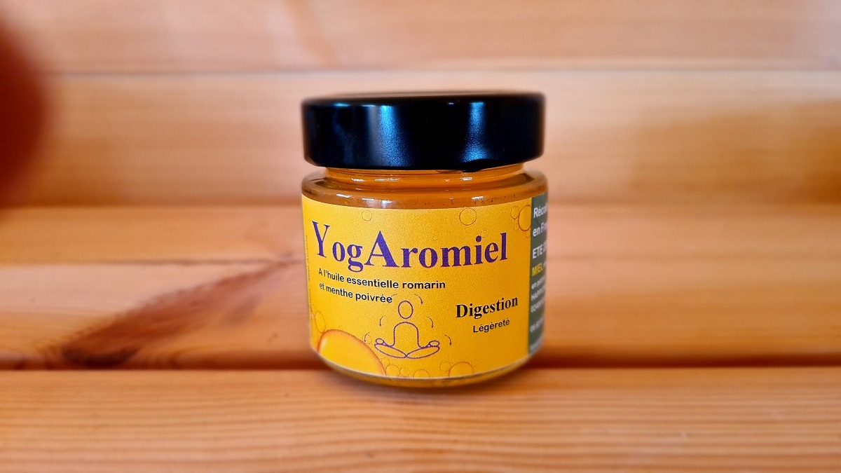 Miel “DIGESTION” aux huiles essentielles de romarin et menthe poivrée